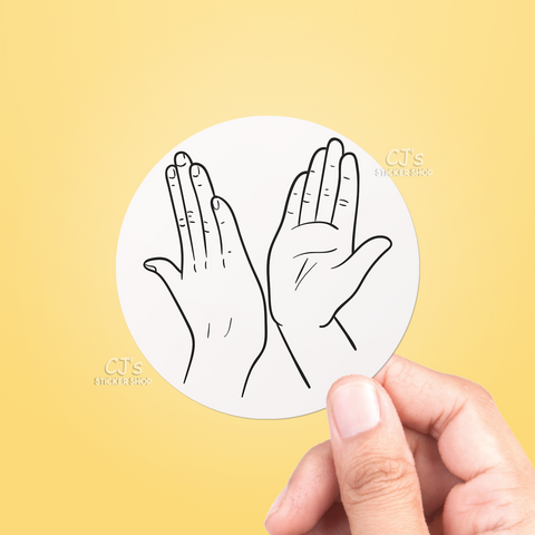 High Five Sticker