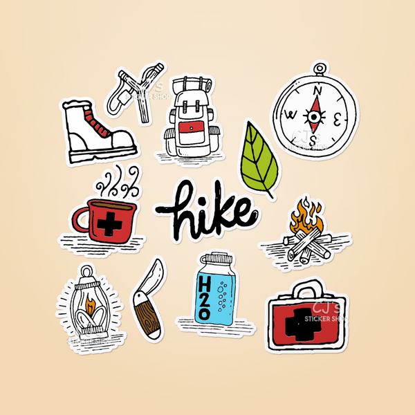 Hiking Sticker Pack