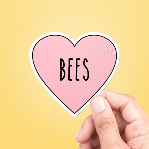 I Love Bees Sticker