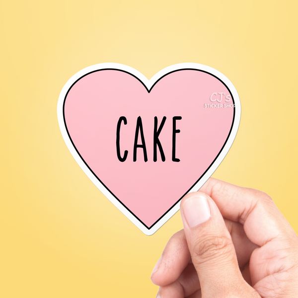 I Love Cake Sticker