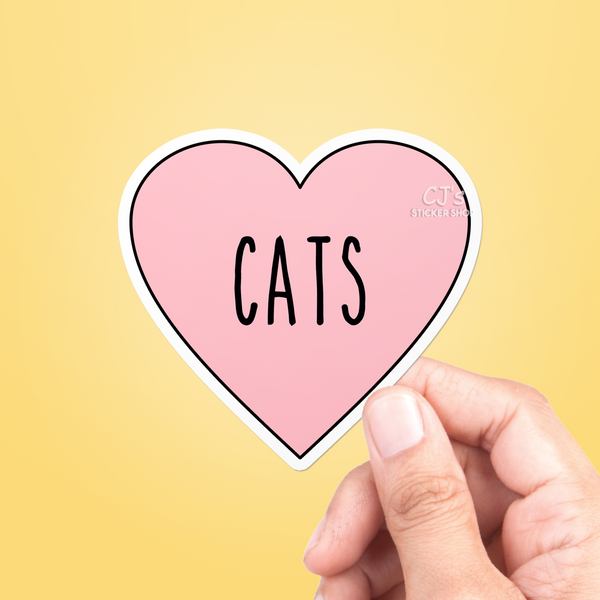 I Love Cats Sticker
