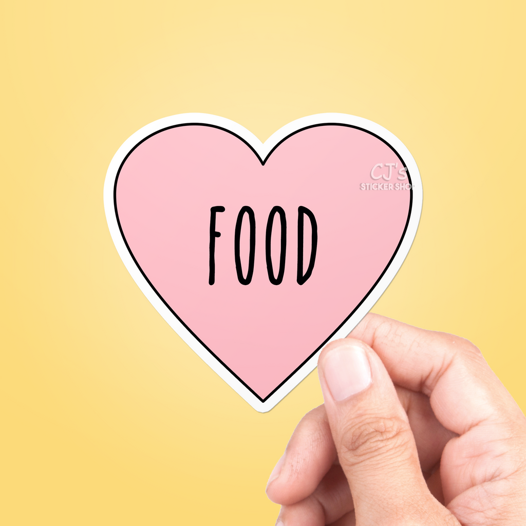 Sticker Enjoy Food I Love Food Sticker – CJ's Sticker Shop