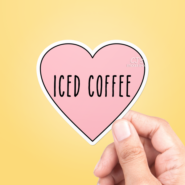 I Love Iced Coffee Sticker