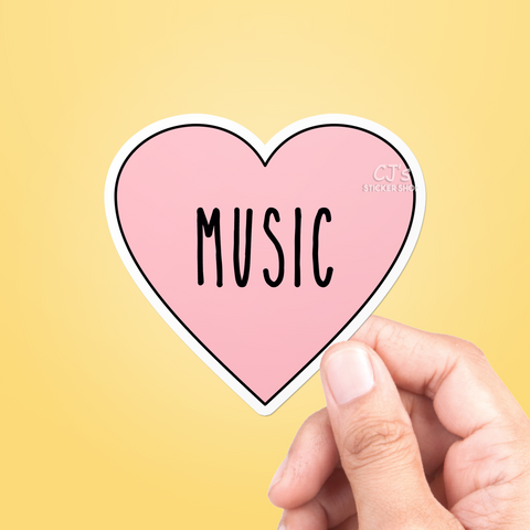 I Love Music Sticker