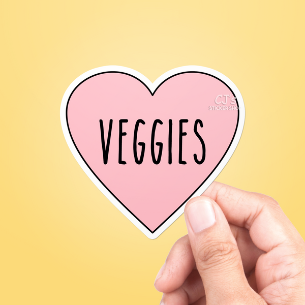 I Love Veggies Sticker
