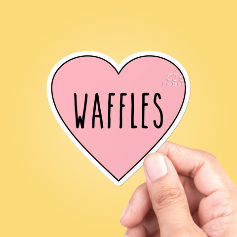  I Love Waffles Sticker