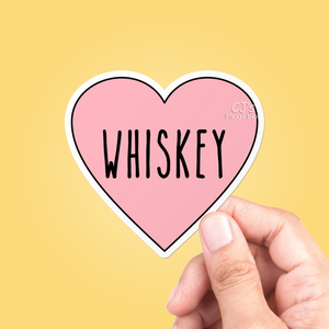 I Love Whiskey Sticker