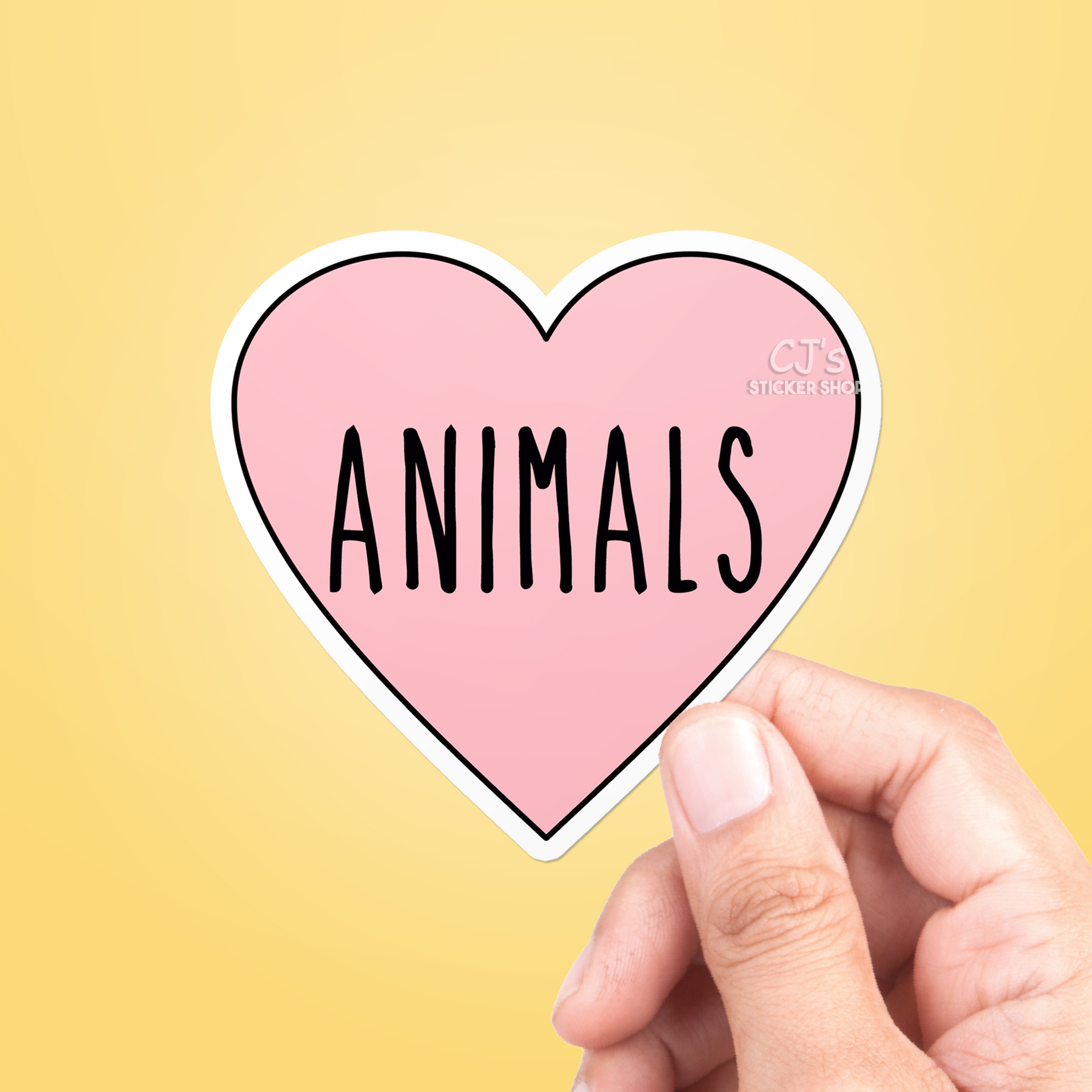 I Love Animals Sticker