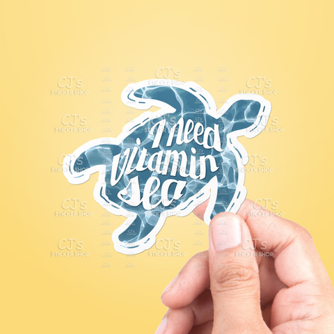 I Need Vitamin Sea Sticker