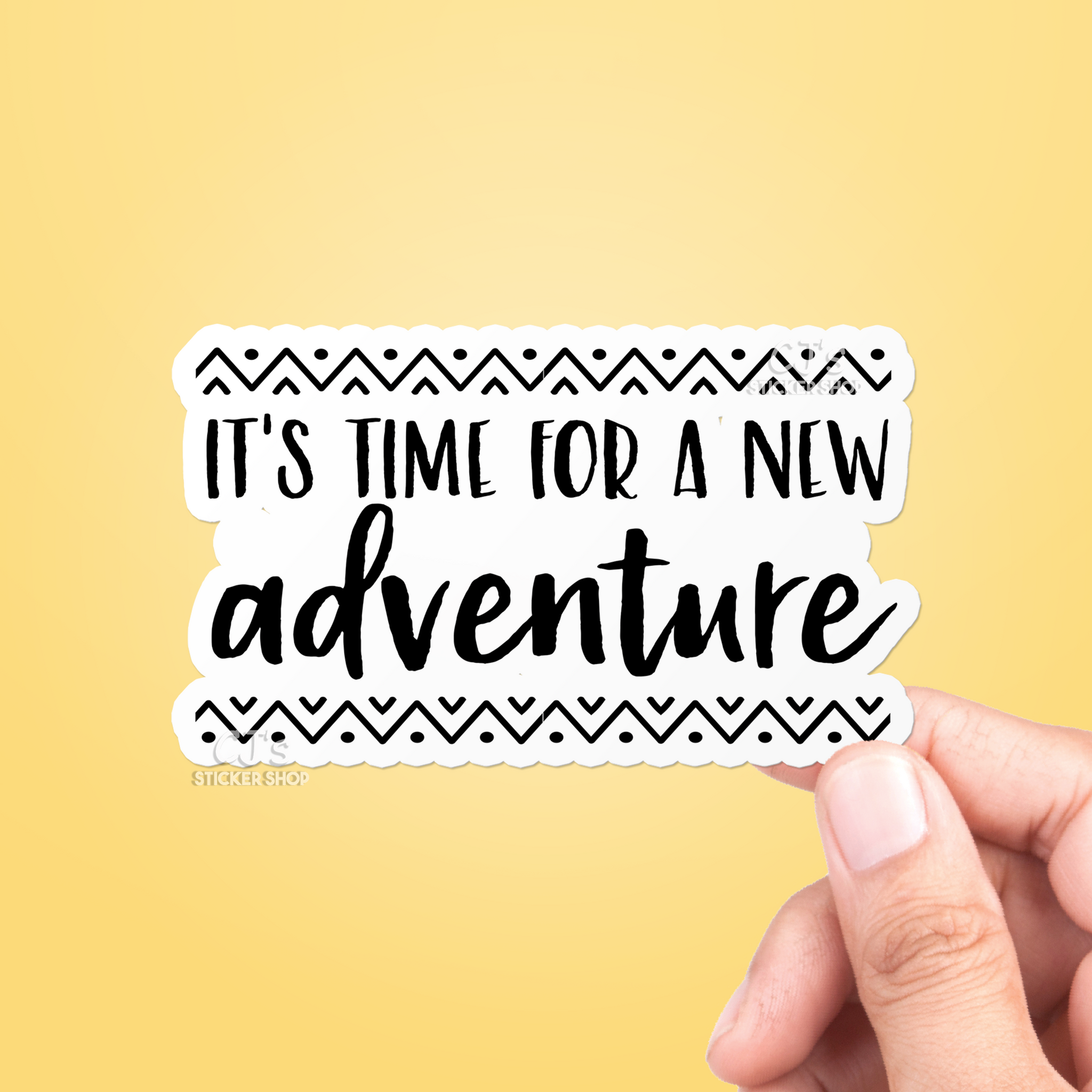 It's Time For A New Adventure Sticker