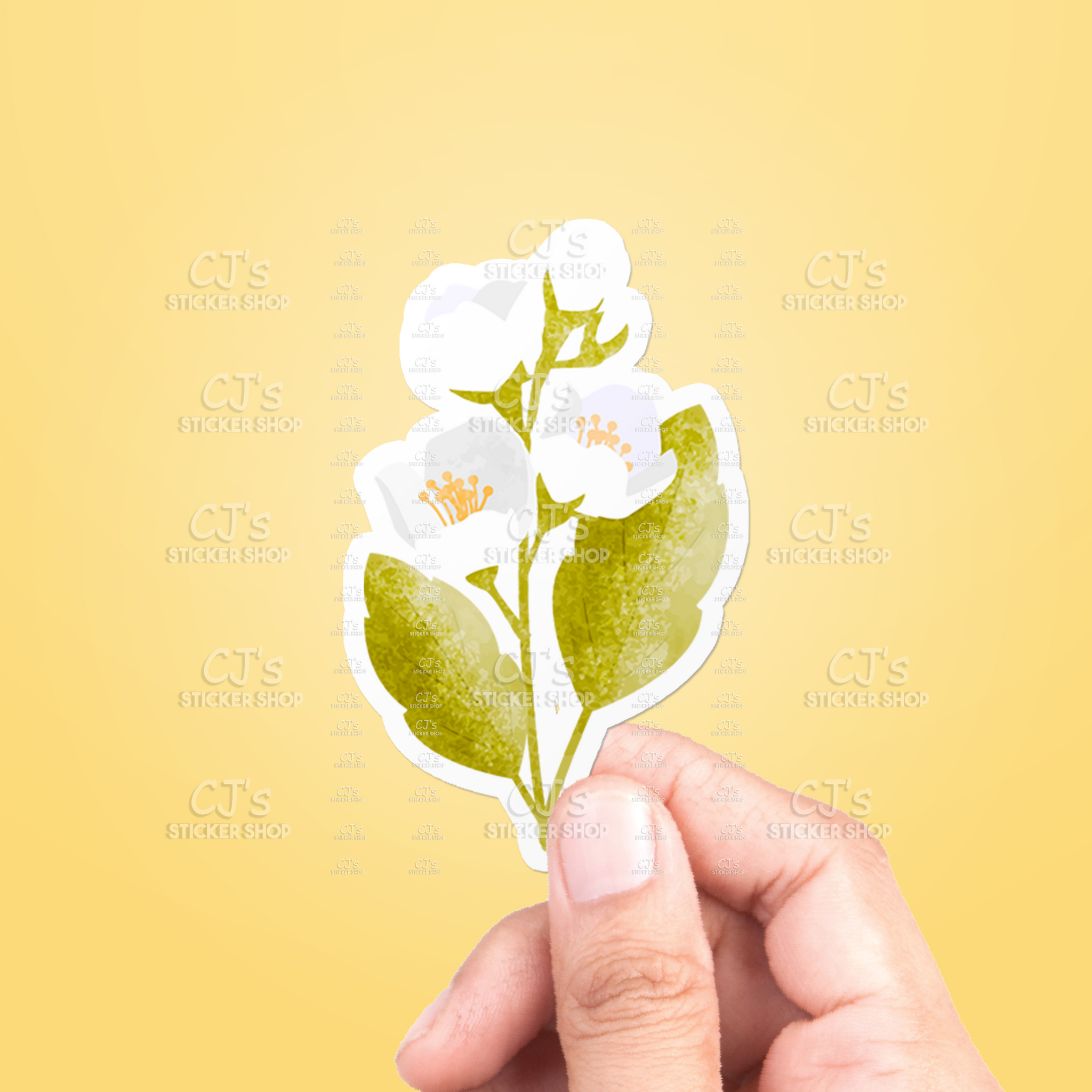 Jasmine Flowers Sticker