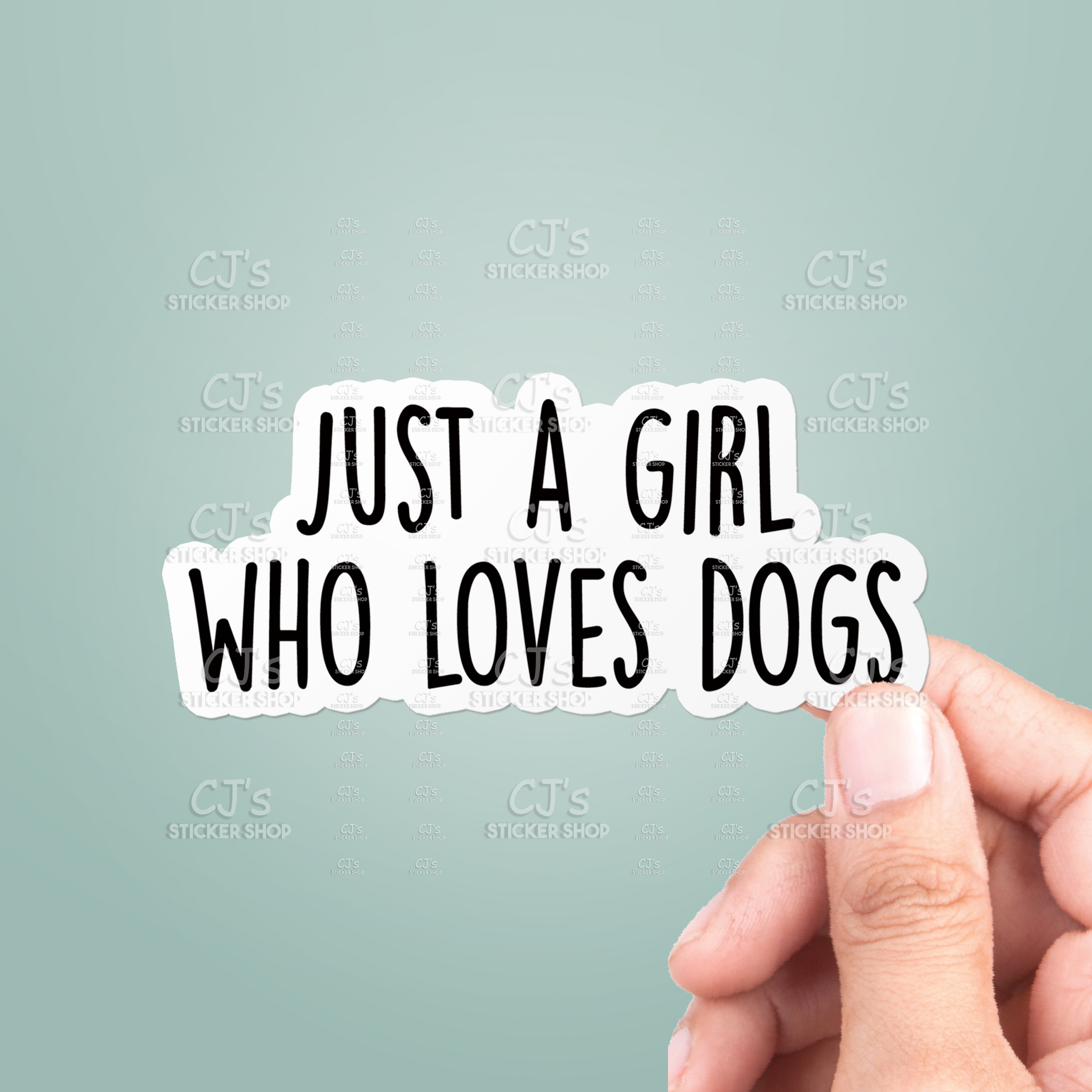 Just A Girl Who Loves Dogs Sticker