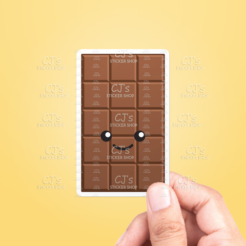 Kawaii Chocolate Bar Sticker