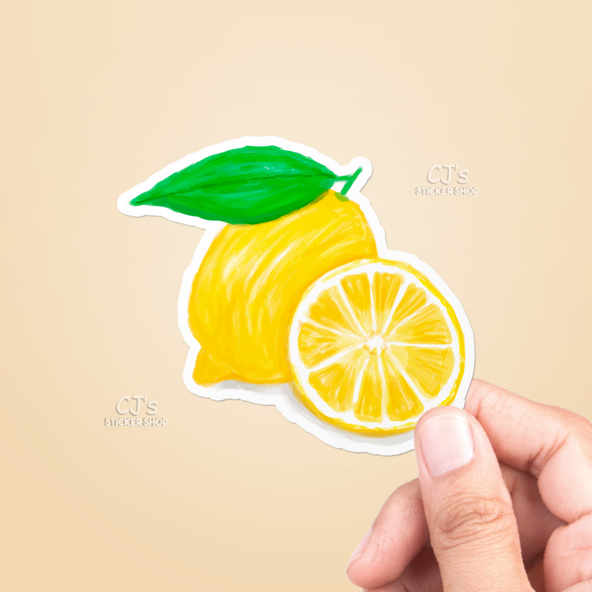 Lemon Watercolor Sticker