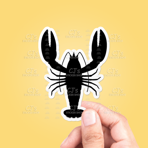 Lobster Silhouette Sticker