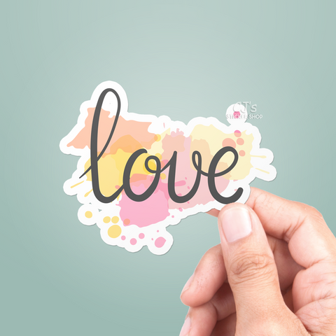Love Watercolor Sticker