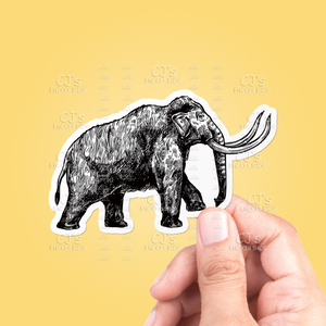 Mammoth Drawing Sticker