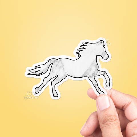 Marble Horse Sticker