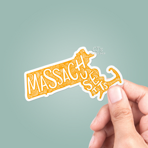Massachusetts State Sticker