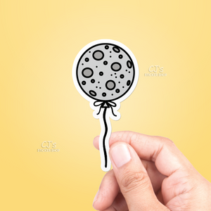 Moon Balloon Sticker