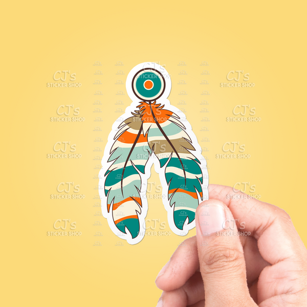 Native American Feathers Sticker