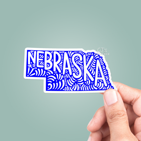 Nebraska State Sticker