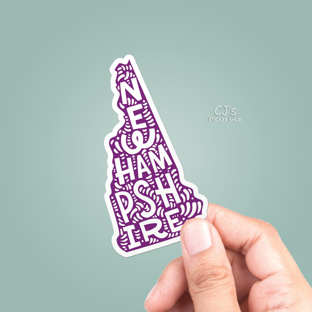New Hampshire State Sticker – CJ's Sticker Shop
