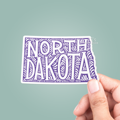 North Dakota State Sticker