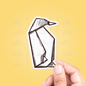 Origami Penguin Sticker