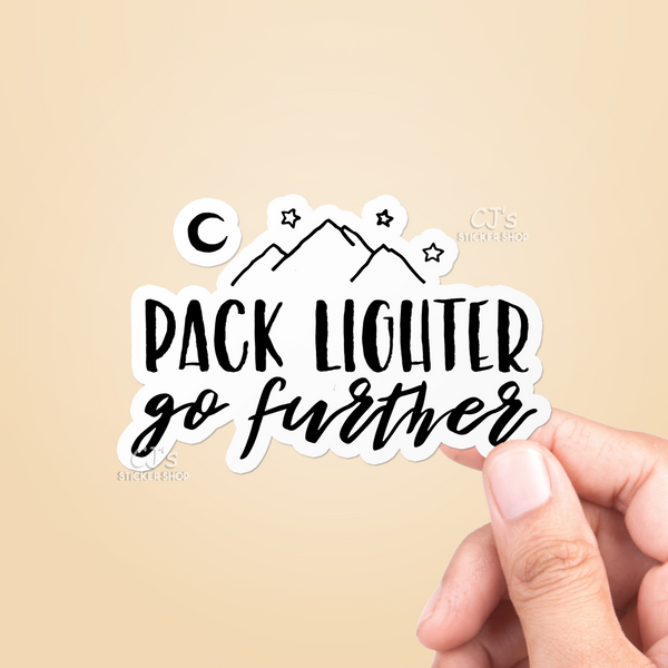 Pack Lighter Go Further Sticker