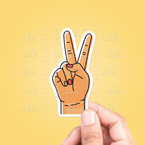 Peace Hand Sticker