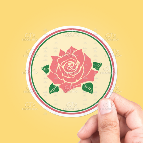 Pink Rose Sticker