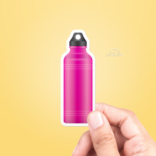 Pink Water Bottle Sticker