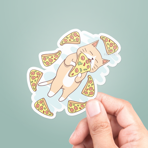 Pizza Cat Sticker