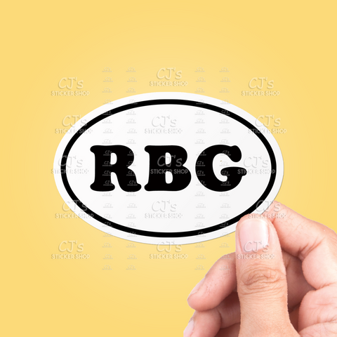 RBG Oval Sticker