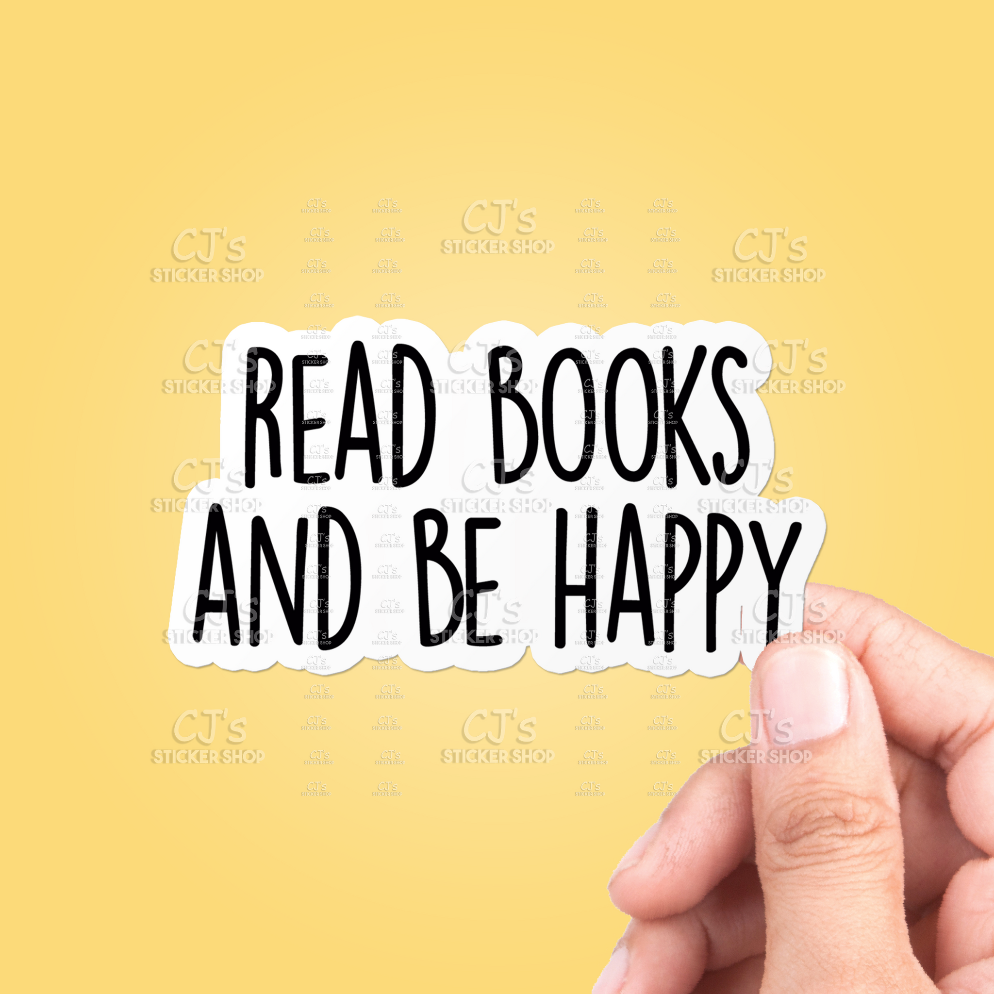 Read Books And Be Happy Sticker