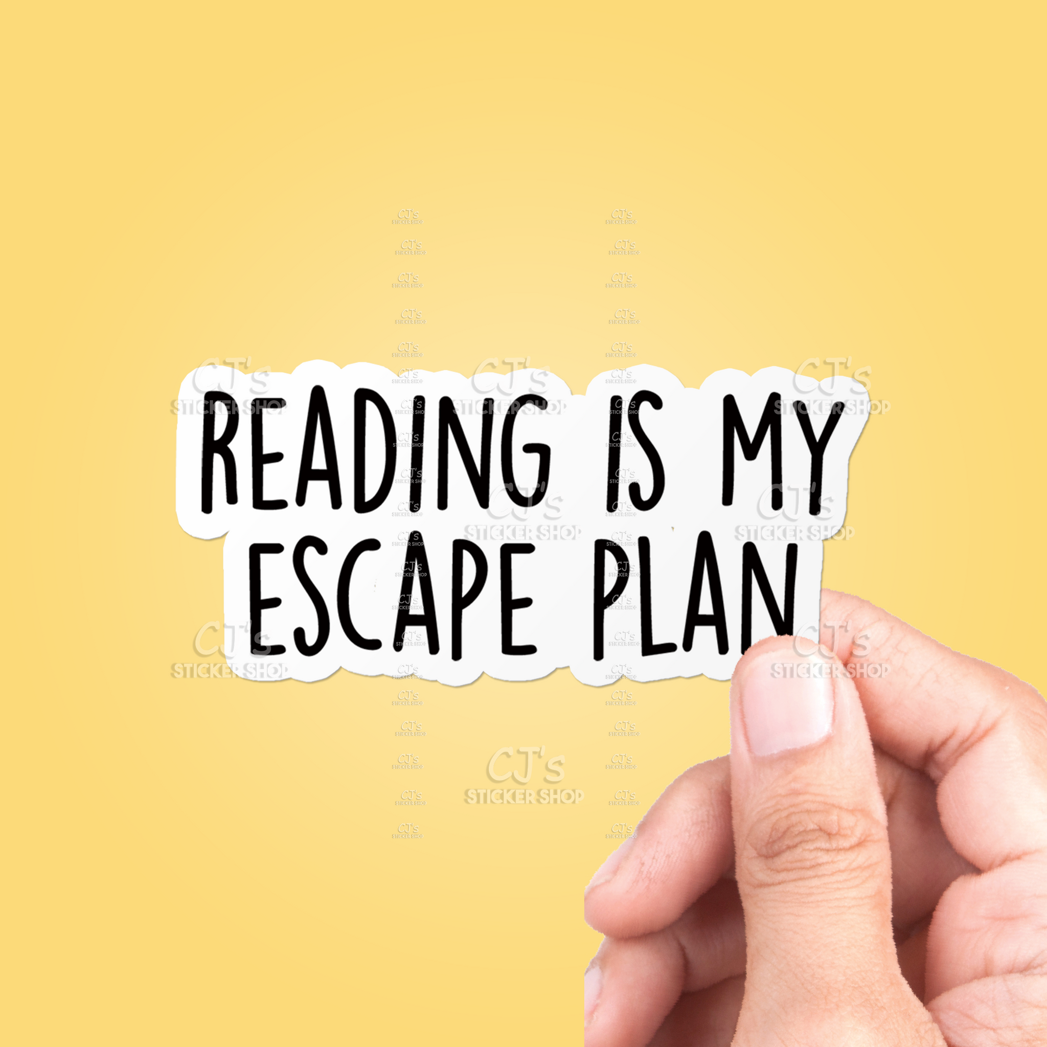 Reading Is My Escape Plan Sticker