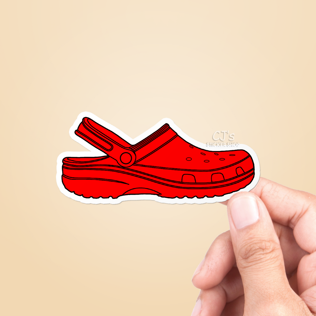 Crocy Sticker Red Croc Sticker – CJ's Sticker Shop