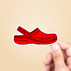 Red Croc Sticker