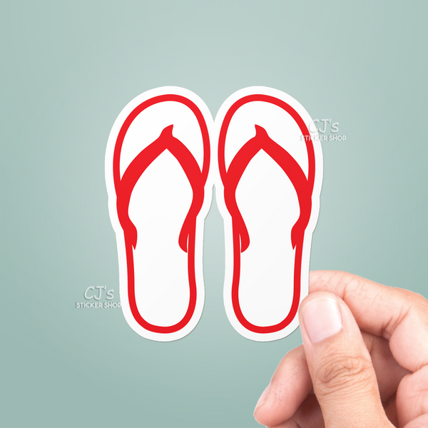Red Sandals Sticker