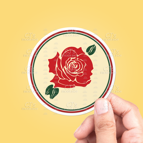 Red Rose Sticker