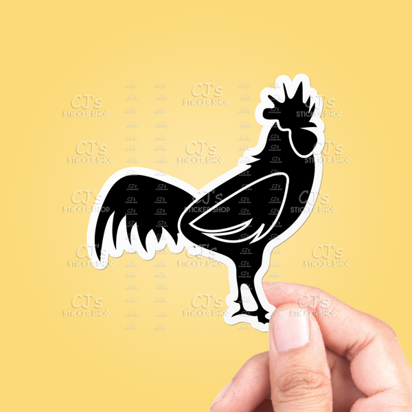 Rooster Silhouette #1 Sticker