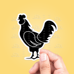 Rooster Silhouette #2 Sticker
