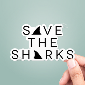 Save The Sharks Sticker