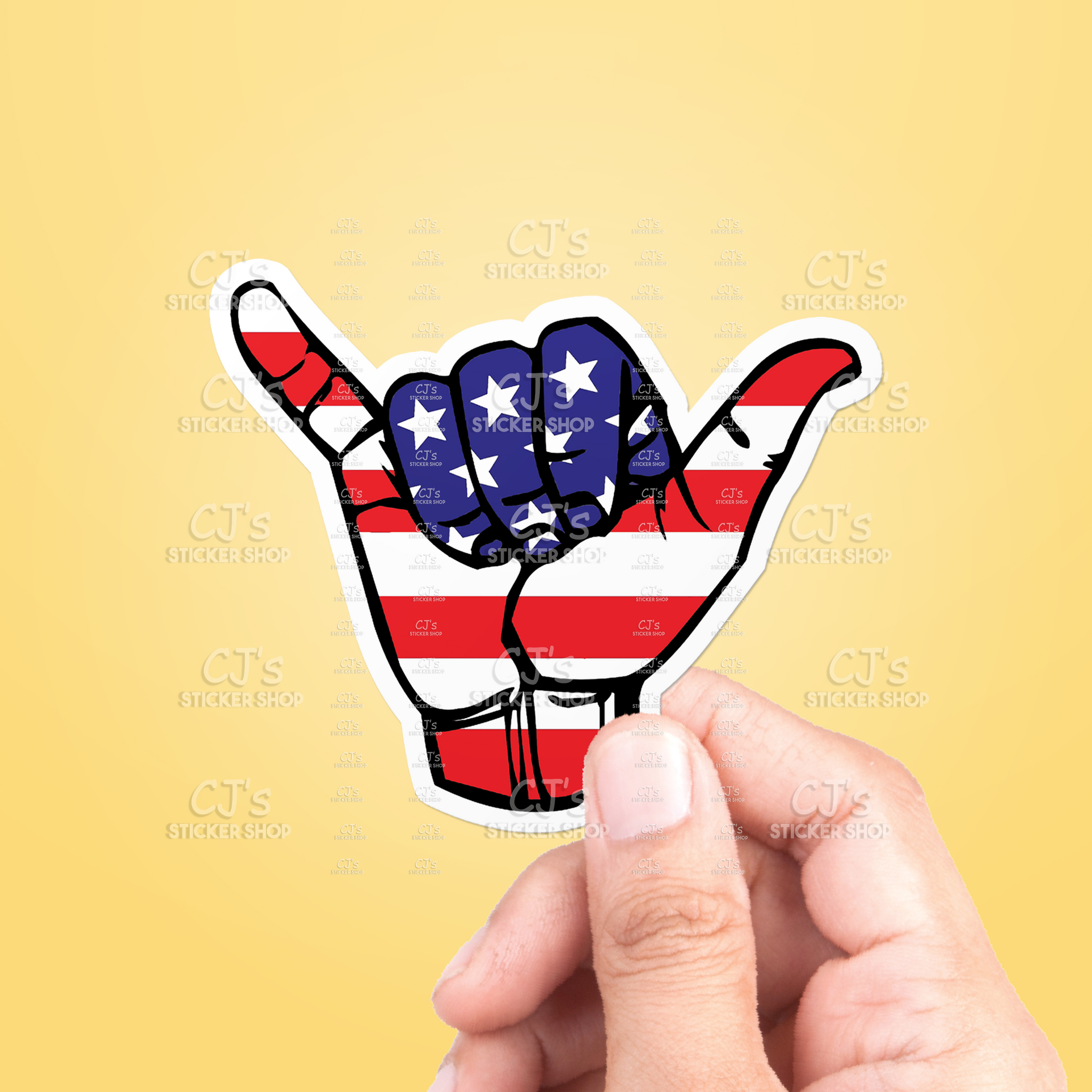 Shaka USA Sticker