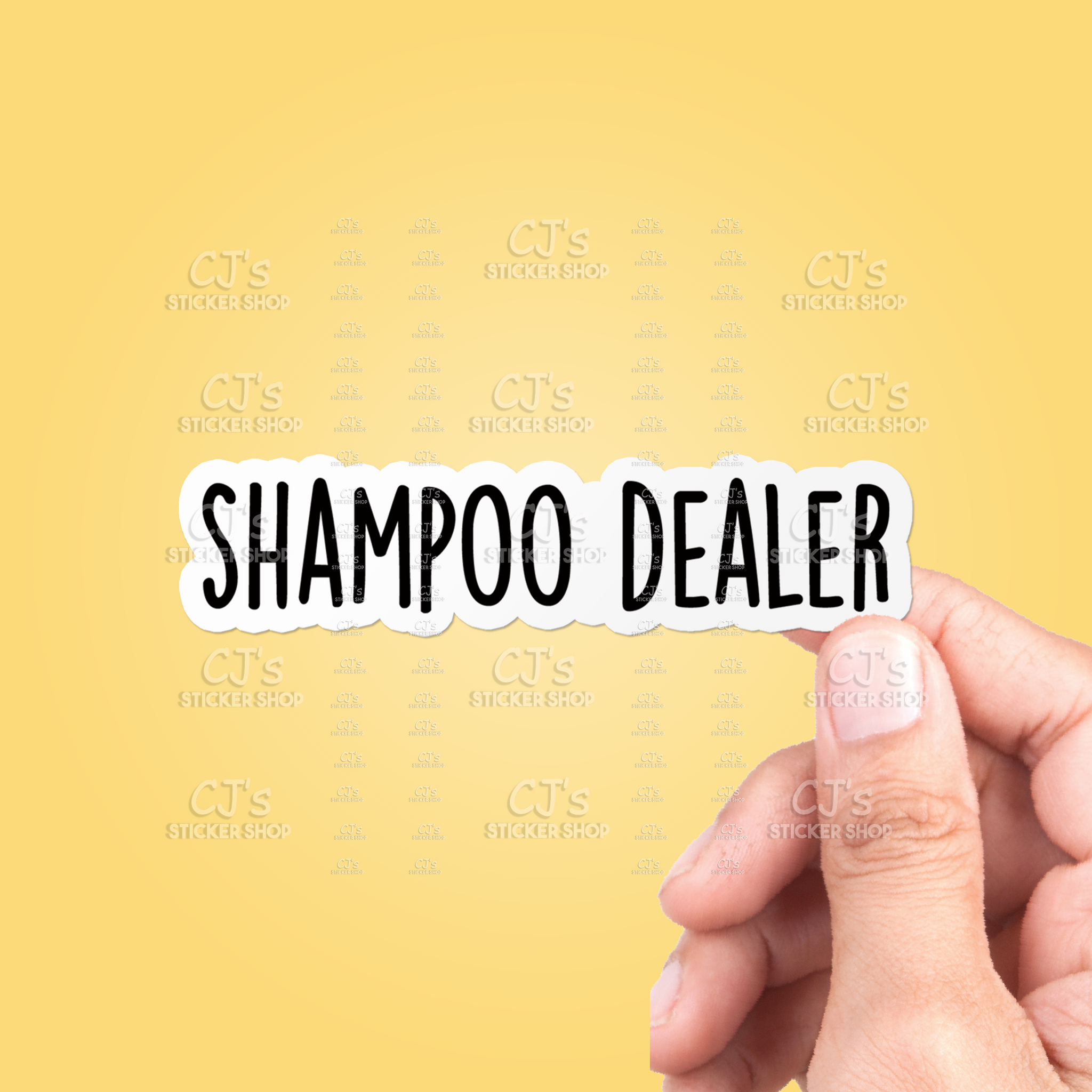 Shampoo Dealer Sticker