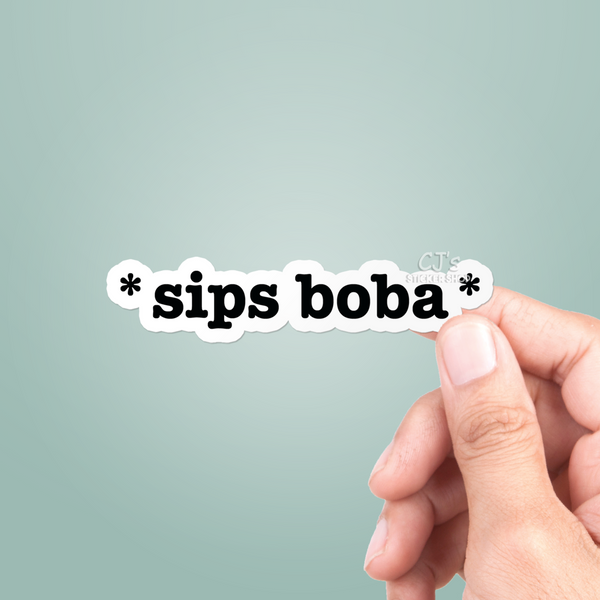 Sips Boba Sticker
