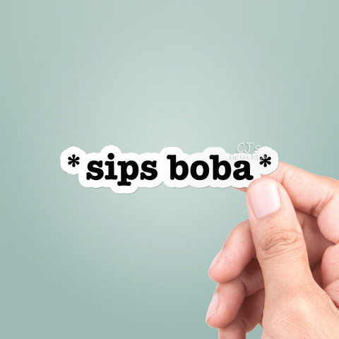 Sips Boba Sticker