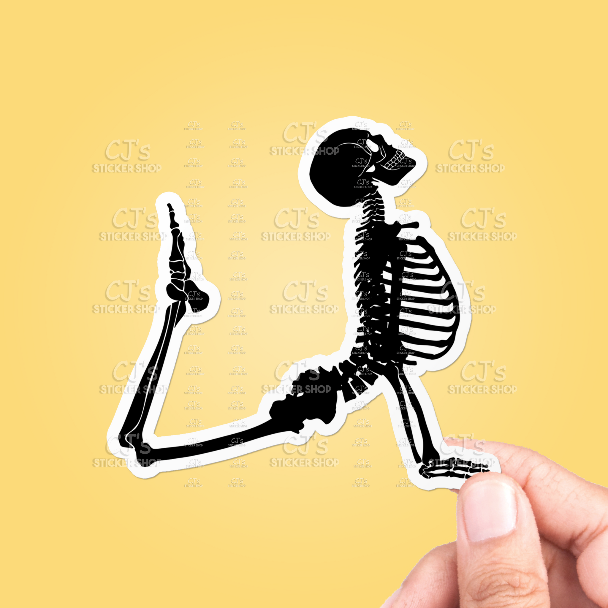 Skeleton Silhouette #4 Sticker