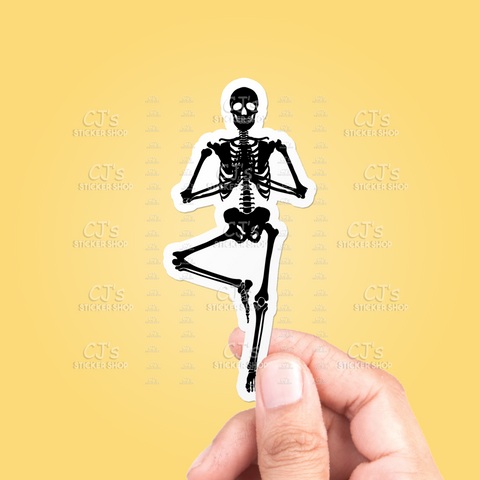 Skeleton Silhouette #2 Sticker